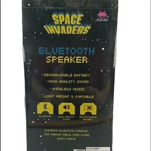 Space Invaders Arcade Bluetooth Speaker Rechargeable Battery - Picture 2 of 3
